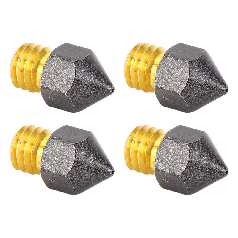 4 Pcs 3D Printer Nozzles Three Hole High Flow Fast