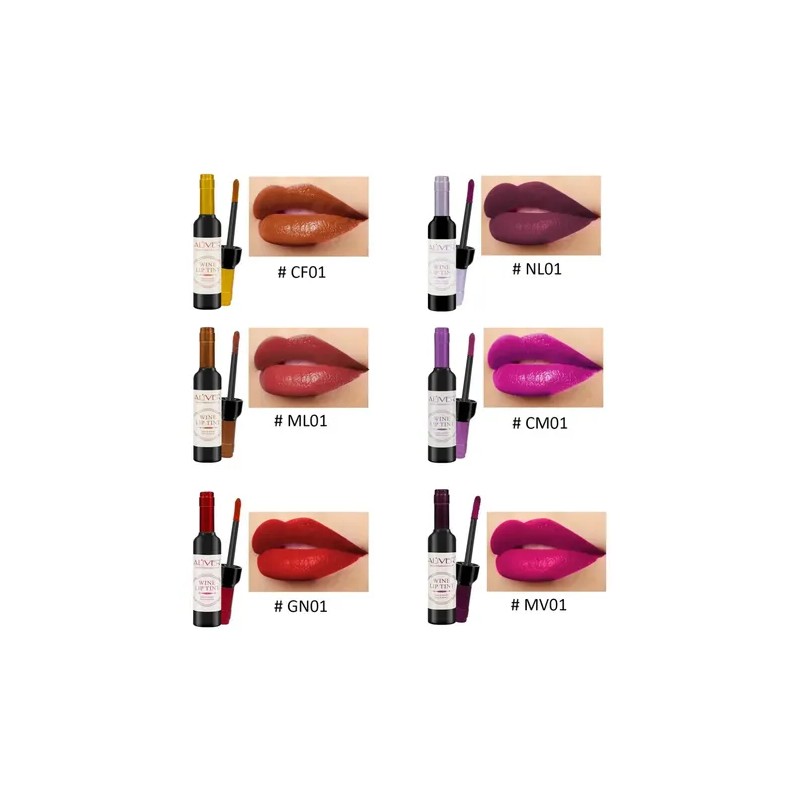 Gloss Labial Resistente Agua + Acabado Intenso | Kit 12p