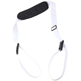 GORGECRAFT Beach Chair Carrying Strap White Folding Chair Backpack Anti-Slip Shoulder 100 to 189cm Adjustable Replacement Convenient Straps for Outdoor Picnics Beaches Camping Outdoor Fishing