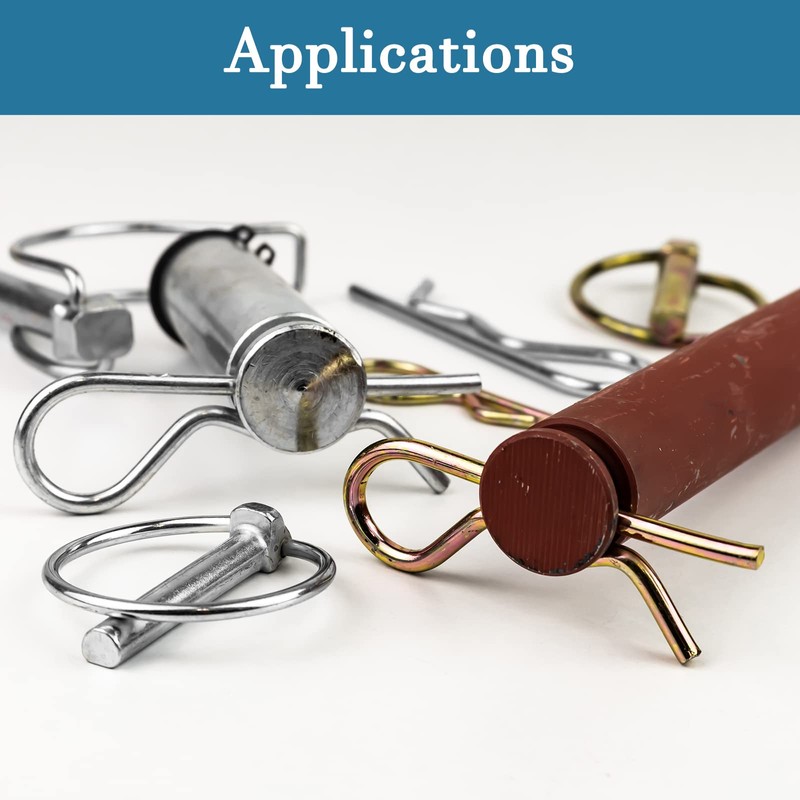 QUARKZMAN R Shape Spring Cotter Pin Clip Pin x 20