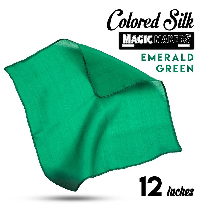 Magic Makers 12 Inch Color Silk - Professional Grade (Emerald