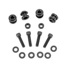 Mofun HoldFast Sissy Bar Docking Hardware Kit Compatible with Harley Softail FLHC FLHCS FLSL FXBB FXBBS FXFB 2018-later and 2024-later FLI Models, Black