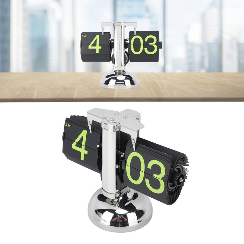 European Style Retro Digital Flip Down Clock 304 Stainless Steel