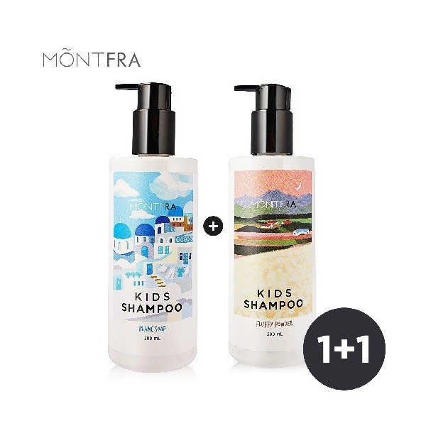 Mongpra 1+1 Elementary Kids Shampoo 500ml, Juicy Berry/Blanc Soap /