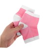 Healvian 2 Pairs Essential Oil Gel Heel Socks Half Moisturizing