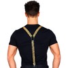 Braces - Gold Sequin Accessory for Fancy Dress