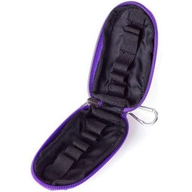 DPWOUM 1Pc Purple (Without Bottle) Portable Small Essential Oils Keychain Pouch Kit for 5/10/15ml Carrying Travel Bag for Oil Bottles Travel Cases Tools and Accessories
