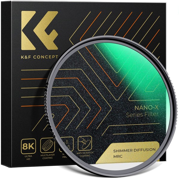 K&F Concept 82mm Shimmer Diffusion 1 Filter Glimmer Effect Multi