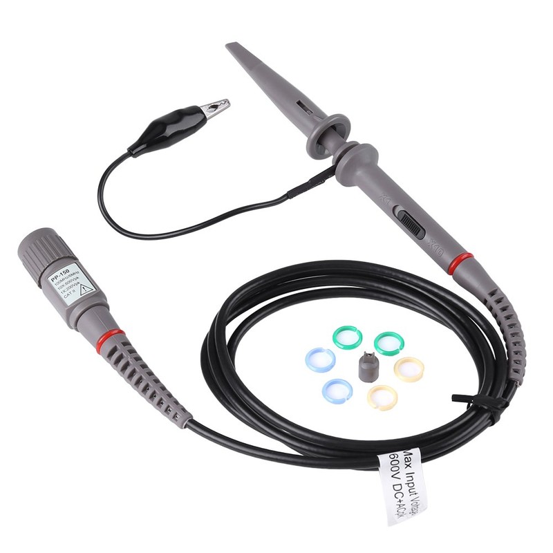 PP-150 100MHz Oscilloscope Probe Kit,Universal Voltage Test Clip Probes Integral