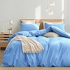 SSW HOMES King Size Duvet Cover Set (Light Blue) -