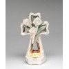 ATD 41202 8" Cross Shape Calla Lily Tea Light Candle Holder