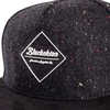 Blackskies Snapback cap, black, brown, grey wool screen, unisex premium