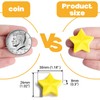 PYJLBX Fridge Magnets, 10 Pack Yellow Star Magnets Heavy Duty