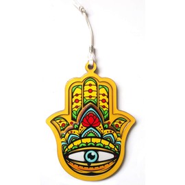 ClipGrip Hamsa Wall Decor | Evil Eye Charm Protection Amulet Good Luck Hand of Fatima (6.5")