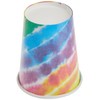Unique Vasos de papel desechables, 9 onzas, teñido anudado, 8