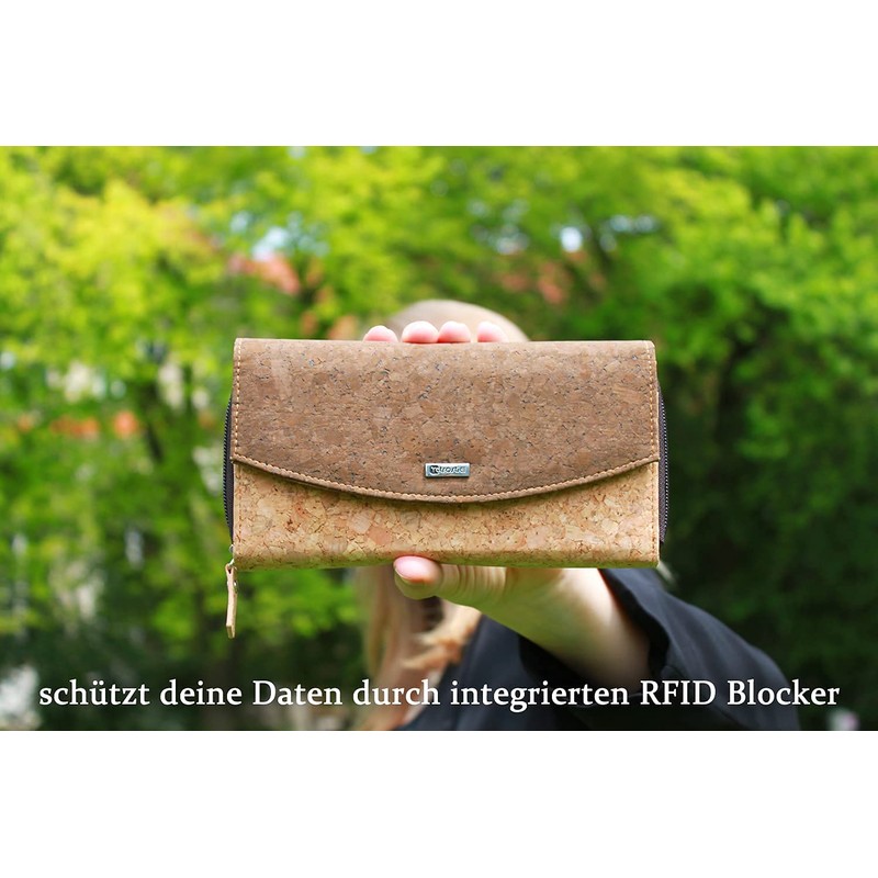 Women's Purse Purse Deluxe Wallet, Made from Cork
