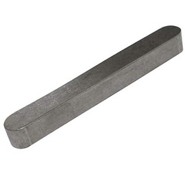 AERZETIX - C43570-5 x Keys with Rounded Ends - Type A - Length 63 mm - Width 8 mm - Height 7 mm - Steel C45K - DIN 6885A - ISO R773