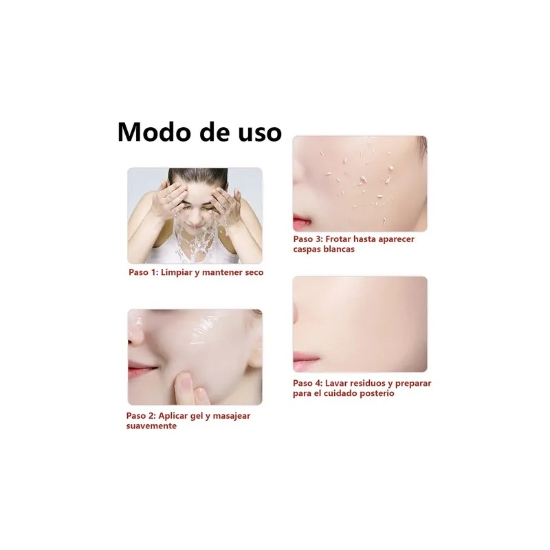 Quarxery Gel Exfoliante Purificante Gel Exfoliante Facial Corporal 4un