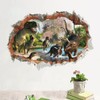 HEITIGN - Pegatinas de pared de dinosaurios 3D extraíbles con