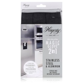 Hagerty a102228 Microfibre Cleaning Glove for Stainless Steel and Aluminium - Grey