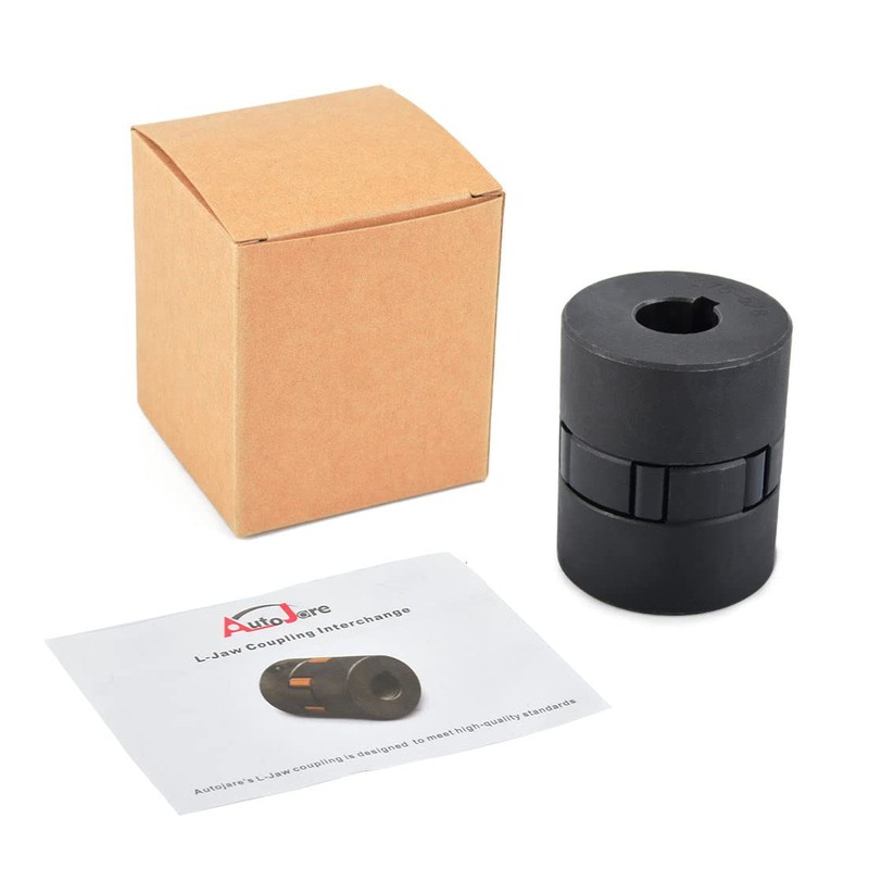 1/2" to 5/8" L075 Flexible 3-Piece L-Jaw Coupling Set &
