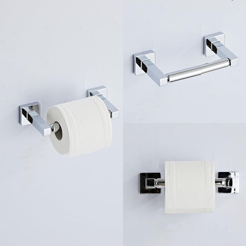Chrome Bathroom Hardware Set 4 Pieces,Towel Bar Set Stainless Steel