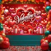 BlissYard Valentine's Day Banner Valentine's Day Decoration Red Heart Cute