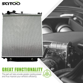 SCITOO 2952 Radiator Fit 2007-2010 for Ford for Explorer 4.0L 2007-2010 for Ford for Explorer 4.6L 2007-2010 for Ford for Explorer Sport Trac 4.0L 2007-2010 for Ford for Explorer Sport Trac 4.6L