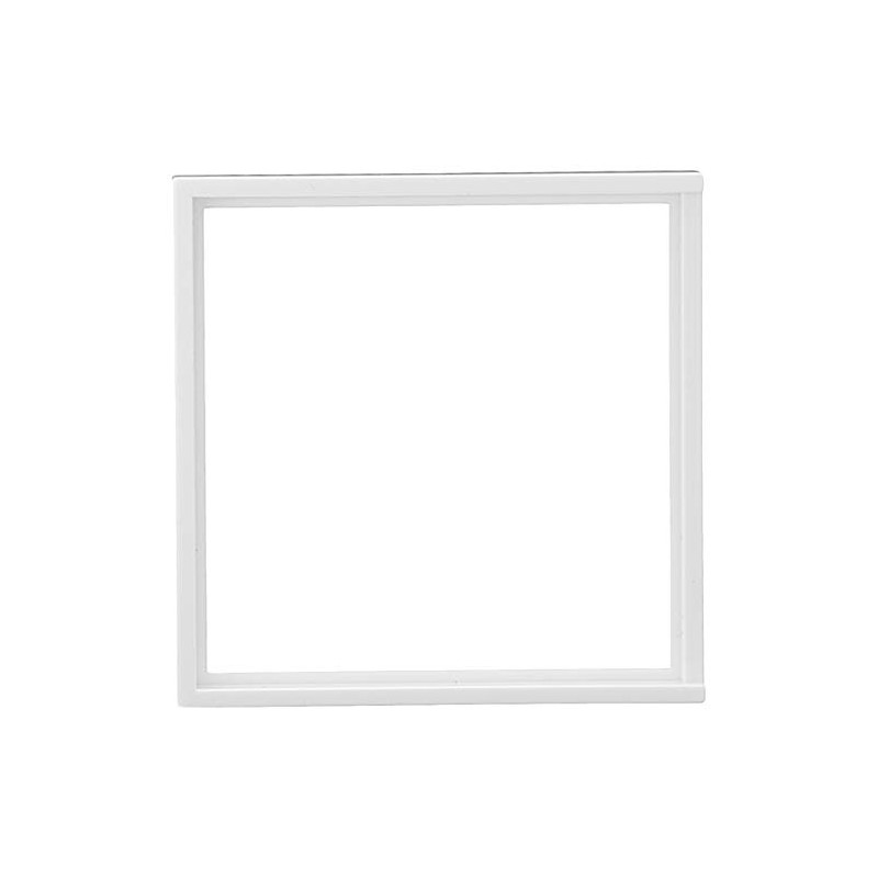 GIRA 028203 Intermediate Plate with Square Top Pure White, Glossy