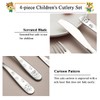 Berglander Children's Cutlery 4-Piece Stainless Steel Children's Tableware Set, Child