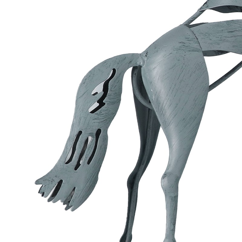Metal Horse Statue Unique 3D Design Iron Decorative Running Horse