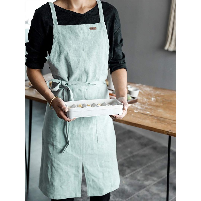 Stickling Premium Ramie Apron Made of 100% Natural Fibre with
