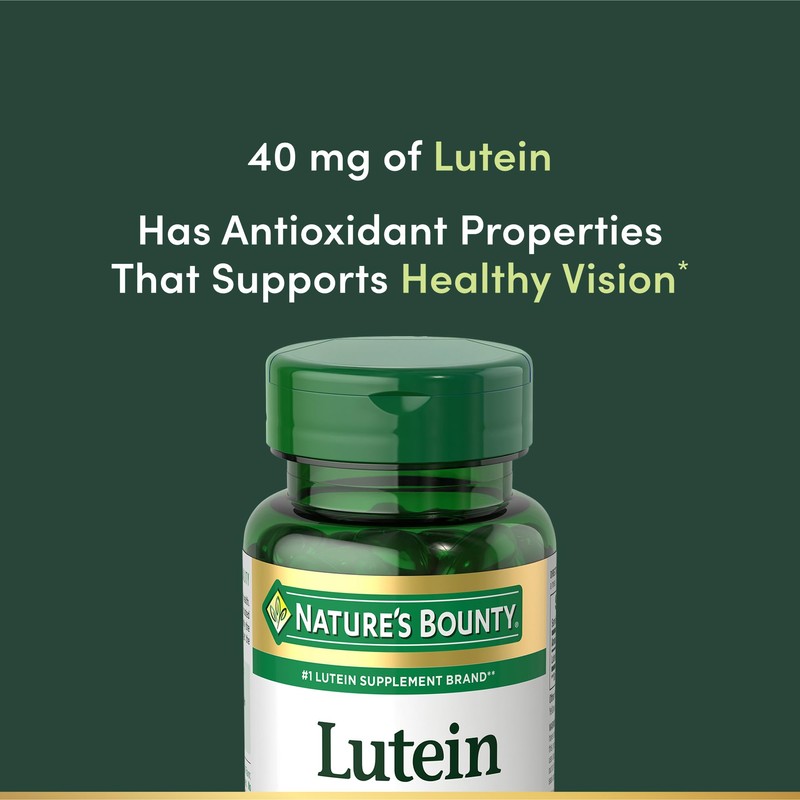 Nature's Bounty Lutein Pills, Eye Health Supplements and Vitamins, Support