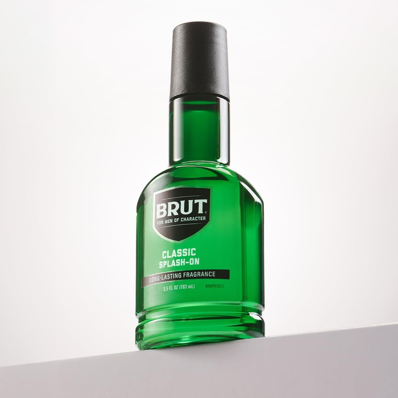 Brut Splash-on Classic Scent for Men, 3.5 Oz
