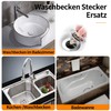 Pop Up Plug Sink With Anti Clogging Strainer, Universal Drain