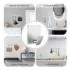 DELITON Adhesive Towel Hooks on Wall: Robe Hooks for Hanging