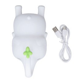 Cartoon Night Light Soft Light Rechargeable Tap Control Waterproof Toddler Nursery Light for Bedroom Baby Room Elephant Shape Silicone Approx. 177 X 89 X 91.2mm / 7 X 3.5 X 3.6in