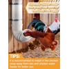 MEWTOGO Automatic Chicken Feeder No Waste - 6.6 Pounds Large