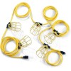 Prime Temporary Light Strip String Cord 50Ft 12/3 12 Gauge SJTW Metal Cages