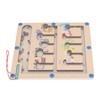 Magnetic Color and Number Maze Board Early Education Wooden Matching