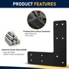 10x10 L Post Bracket 4PCS, L Flat Mending Plate for