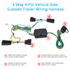 WATERWICH 4 Way Trailer Wiring Harness Compatible with Jeep Wrangler