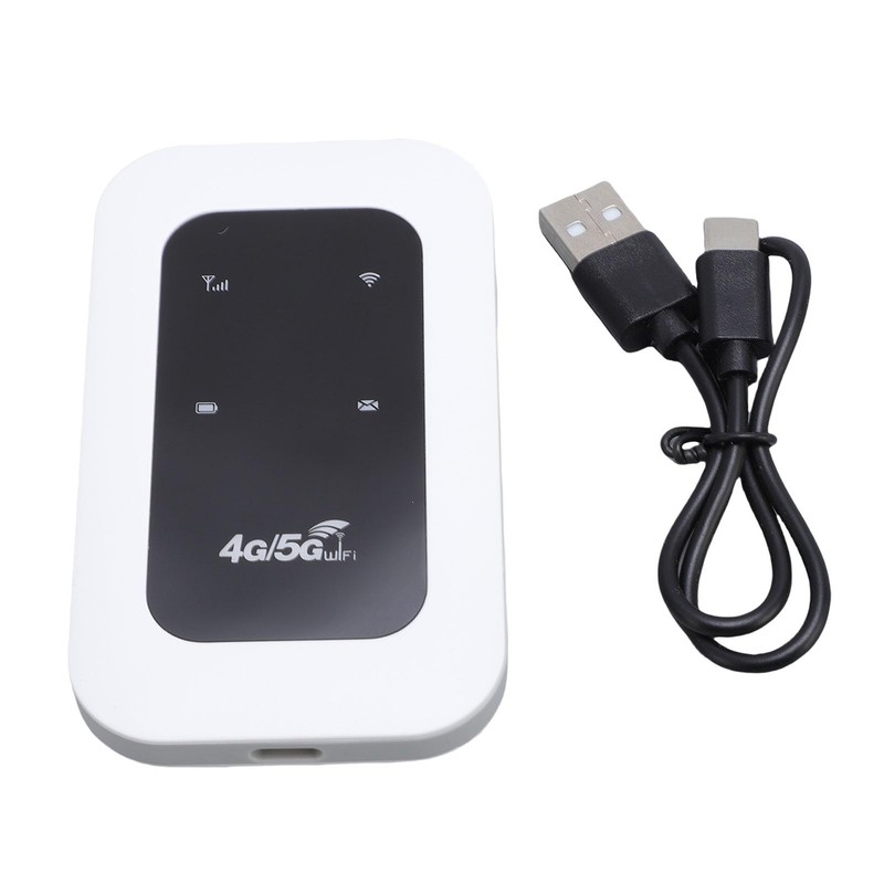 Portable 4G/5G WiFi Hotspot Router 300Mbps, SIM Card Slot &