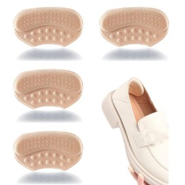 Chilliyin 6 Pairs Anti-Slip Heel Grips, Thick Liners & Fillers for Half-Size Too Big or Loose Shoes, Heel Cushion Inserts, Heel Pads to Prevent Heel Slipping Out, Rubbing and Blisters