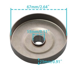 Atunee 3/8" 6T Sprocket Clutch Drum for Stihl MS192 MS192C MS192T MS192TC MS193 MS193C MS193T MS193TC MS194 MS194T Chainsaw with Needle Bearing Replace 1137 640 2005 1137 640 2001