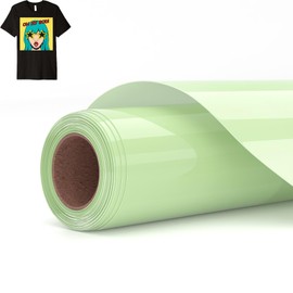 A ANGG Sublimation HTV for Dark/Light Fabric - Glossy Vinyl 12" X 8FT - Sublimation Blanks for Shirts/Bags/Hats/Pillows