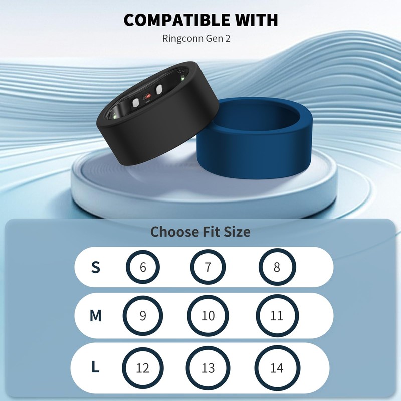 8 Pack Silicone Cover for Ringconn Gen 2/2 air,Anti-Scratch Shockproof