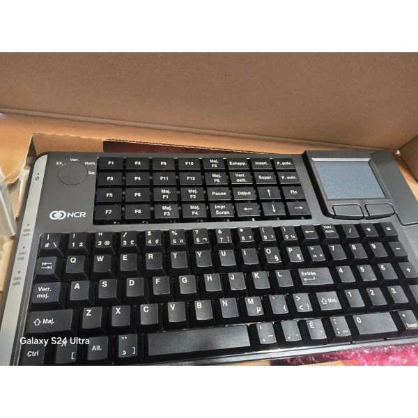 NCR Big Ticket POS Retail Keyboard 5932-6932-9090 w/ Touchpad -