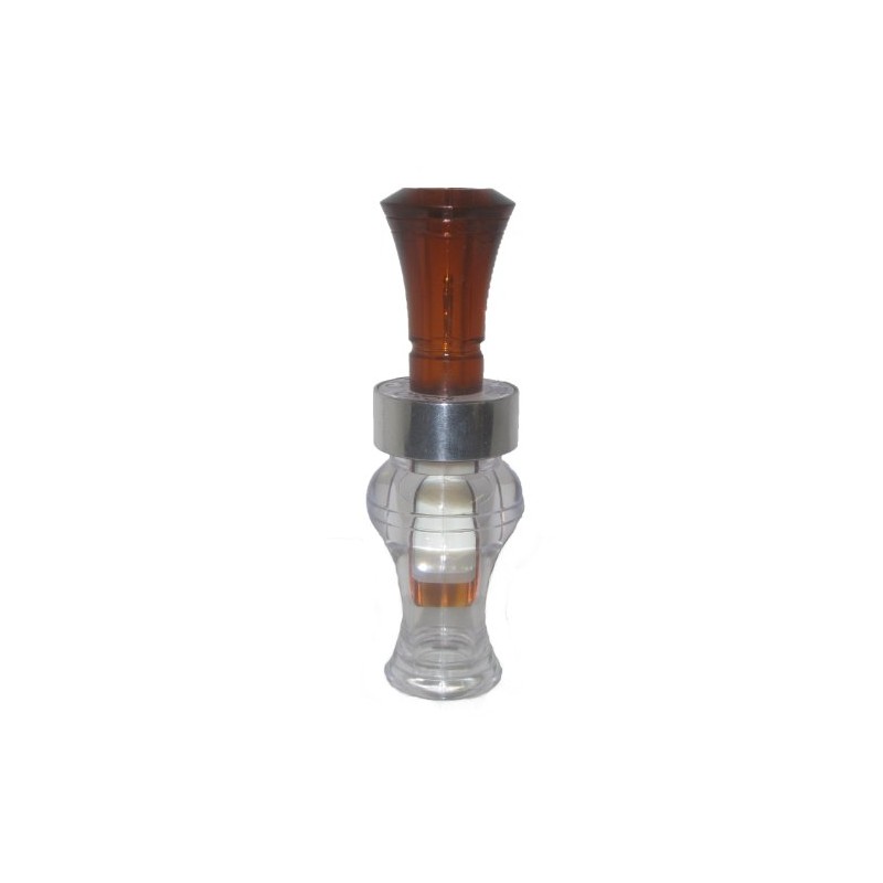 Echo Calls Timber Poly Double Reed Duck Call, Bourbon/Water