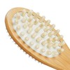 Relaxdays Back Brush, Double-Sided Shower Brush, 37 cm Long, Natural